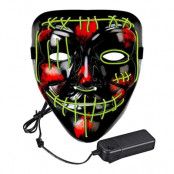 El Wire Purge 2 LED Mask - Gul
