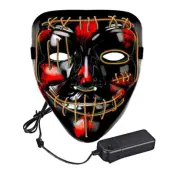 El Wire Purge 2 LED Mask - Orange