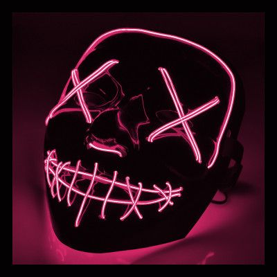 El Wire Purge LED Mask - Rosa