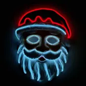El Wire Santa LED Mask