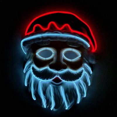 El Wire Santa LED Mask