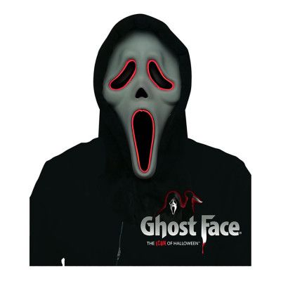 El Wire Scream LED Mask - One size