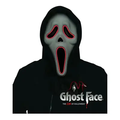 El Wire Scream LED Mask - One size