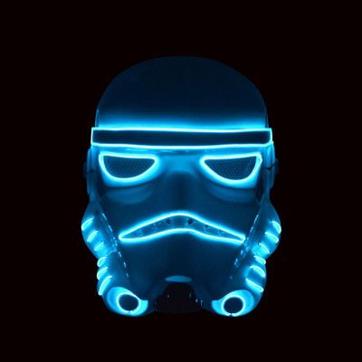 El Wire Trooper LED Mask - One Size