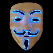EL Wire V For Vendetta LED Mask - One size