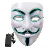 EL Wire V For Vendetta LED Mask - Turkos