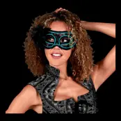 EL Wire Venetiansk Mask Blå