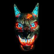 El Wire Wolf LED Mask - One size