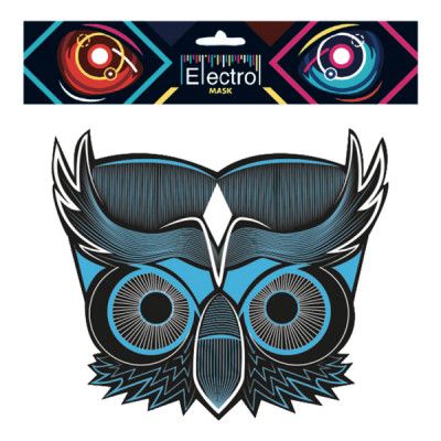Elektronisk Mask Uggla - One size