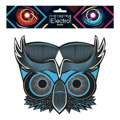 Elektronisk Mask Uggla - One size