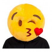 Emoji Kissing Face Mask - One size