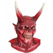 Evil Satan - Heltäckande Mask med Öron och Horn