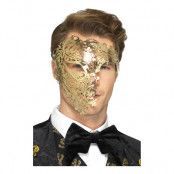 Fantomen Halvmask Guld - One size