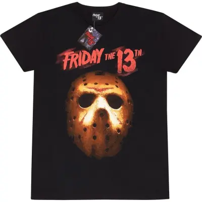 Fredagen den 13:e T-shirt - Mask - L - för Herr - svart