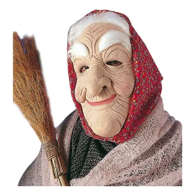 Gammal Häxa Mask - One size