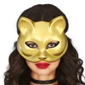 Guldfärgad Kattmask - One size
