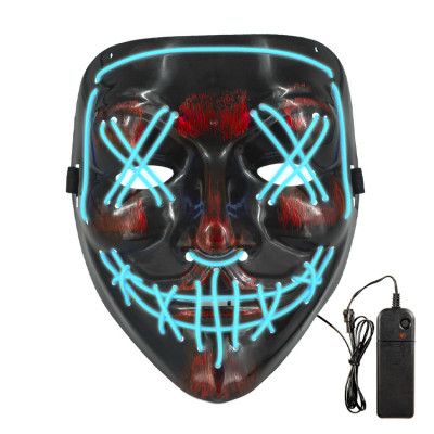 Halloween LED Mask Blå
