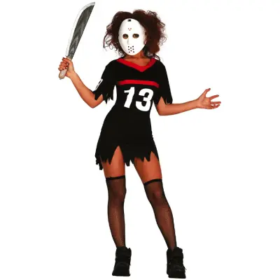 Halloween Maskeraddräkt Klänning&Mask L