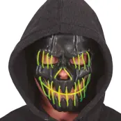 Halloweenmask Leende LED