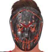 Halloweenmask Silver LED