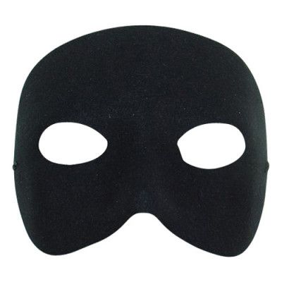 Halvmask - Svart