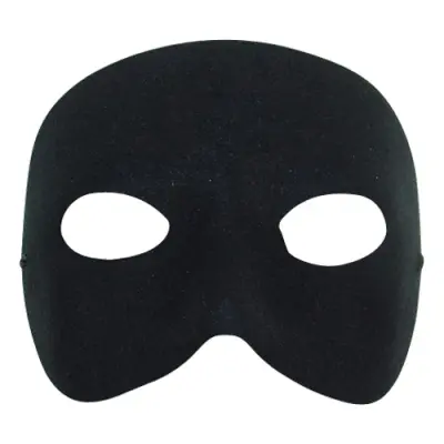 Halvmask - Svart