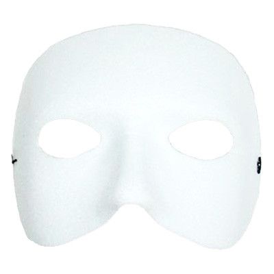 Halvmask - Vit