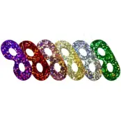 Holografiska masker flerfärgade 6-pack