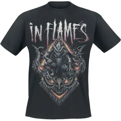 In Flames T-shirt - Temple Mask - S 3XL - för Herr - svart