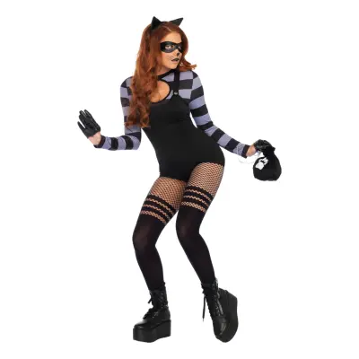 Inbrottstjuv Katt Deluxe Maskeraddräkt - Large