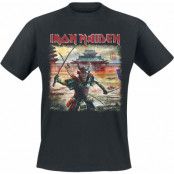 Iron Maiden T-shirt - Mask Red - S 4XL - för Herr - svart