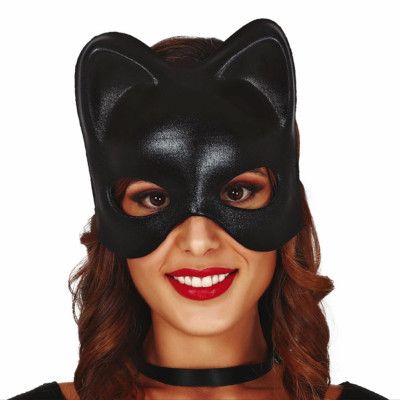 Katt Mask Svart