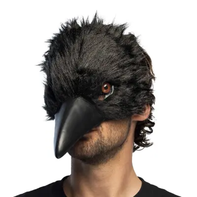 Kråka Halvmask