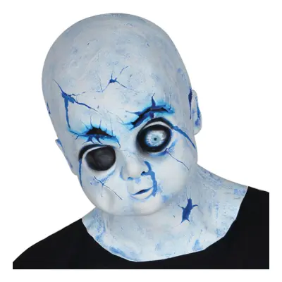 Läskig Porslinsdocka Mask - One size