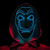 El Wire La Casa de Papel LED Mask - One Size