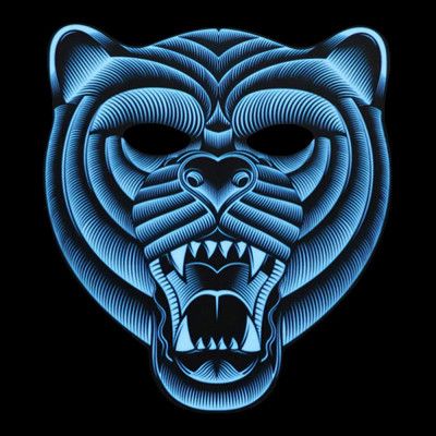 LED Mask Björn - One size