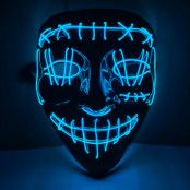 LED-mask, killer smile blue