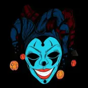 LED Mask Kvinnlig Gycklare