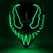 LED-mask, monster grön