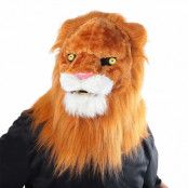 Lejon Mask med Rörlig Mun - One size
