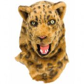 Leopard Kattedyr - Lyx Mask med Rörlig Käke
