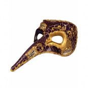 LILLA Venetiansk "Zanni" Mask Med Lång Näsa