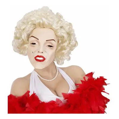 Marilyn Monroe Mask med Hår - One size