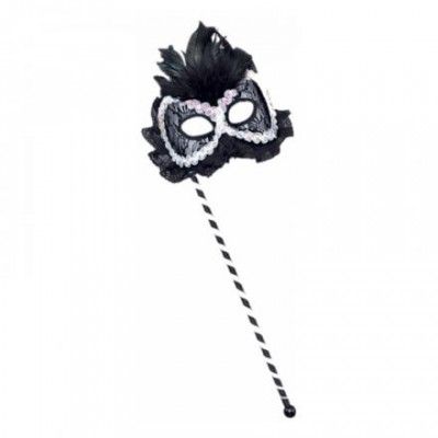 Maskeradmask på Pinne