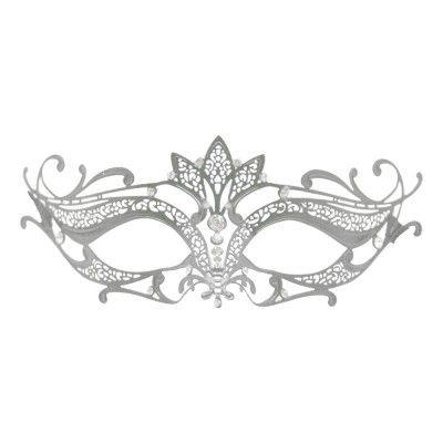 Metall Venetiansk Halvmask - One size