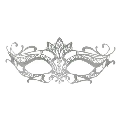Metall Venetiansk Halvmask - One size