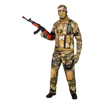 Militär Kamouflage Maskeraddräkt - Medium