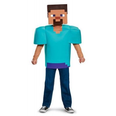 Minecraft Steve Utklädning S 4-6 år