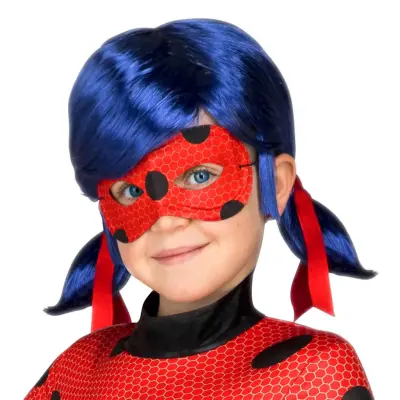 Miraculous Ladybug Barnperuk med Mask - One size
