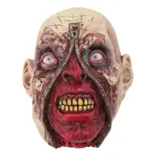 Monster med Dragkedja Latexmask - One size